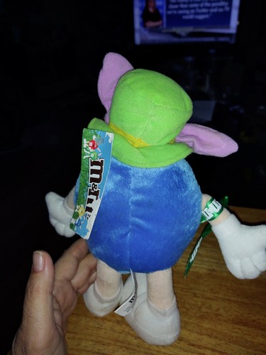 M&M BLUE EASTER BUNNY WITH GREN HAT WITH TAGS - Picture 2 of 7