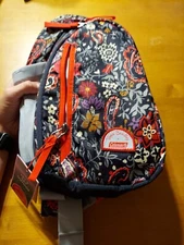 Vera Bradley Coleman Sling Backpack 8 Liter Capacity Eden Paisley Grey