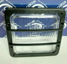 VETRO CRISTALLO + CORNICE NERA PER FARO PROIETTORE TRATTORE, COBO ORIGINALE