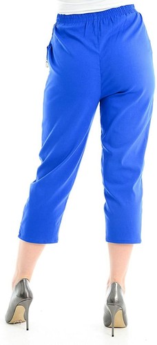Pantalones cortos elásticos 3/4 recortados Capri para mujer dama - Imagen 17 de 25