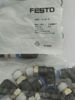 その他 y 10PCS/1bag Festo QSL-1/4-6 153047 Connector New Free Shipping QSL1