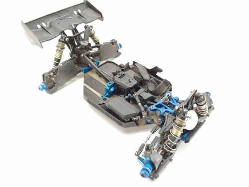 *RARE* Team Associated RC8e 1/8 Electric RC Buggy Roller Slider Chassis Used