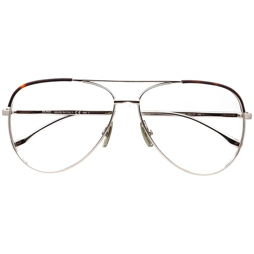 Hugo Boss Sonnenbrille nur Gestell 0782/S S8JSS Palladium/Havanna Aviator Italy 60mm - Bild 6 von 6