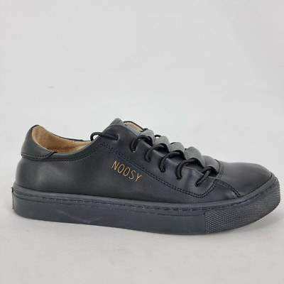 Noosy Women's Size 7 AU 38 EUR Black Vegan Leather Comfort Lace Up Brogue Shoes