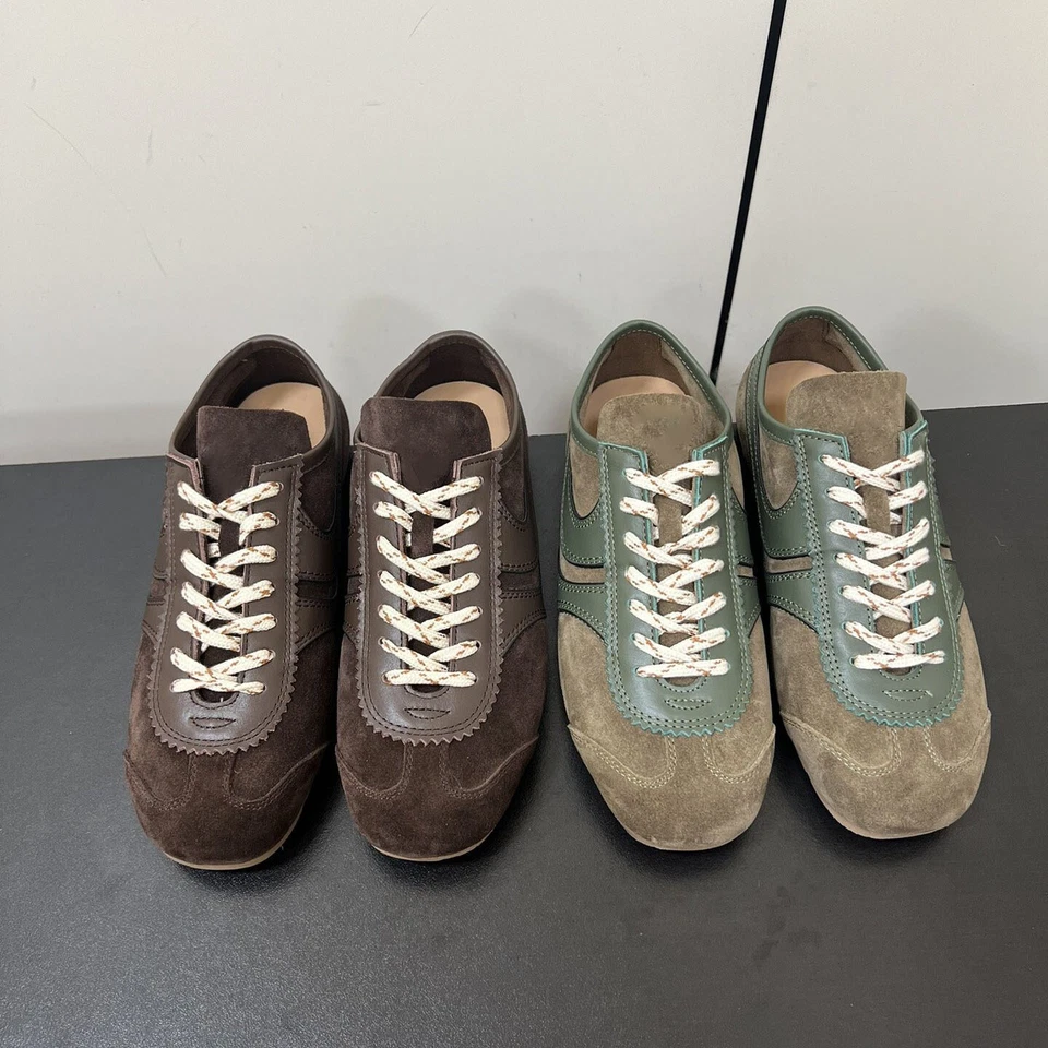 Tenis de cuero Dries VanNoten suela suave con cordones zapatos informales mujeres hombres zapatos Foto 3 de 4