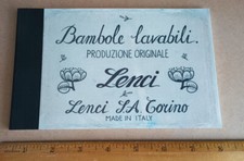 Lenci Cloth Doll Catalog 1932 LACQUER Pressed Felt Lux Dolls  Outfits  Italy