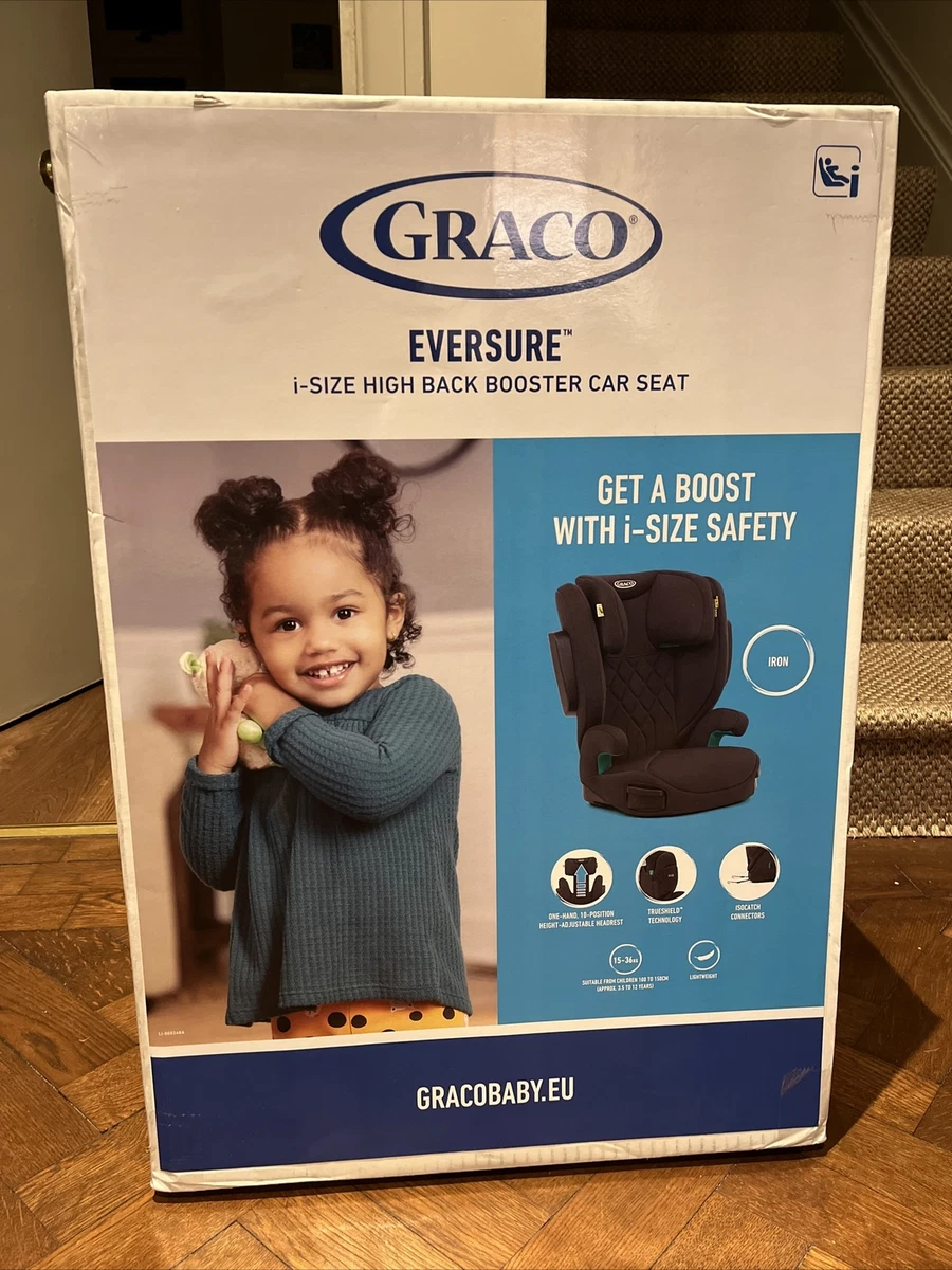 Graco EverSure i-Size High Back Booster Child Car Seat for Approx. 3.5 to  12 yrs