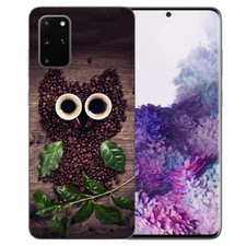 Custodia cellulare in silicone con stampa fotografica caffè gufo per Samsung Galaxy S10 Lite (2020)