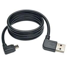 Right Angle Micro USB Cable–Right angle USB 2.0 A to 90-degree Micro USB Type B