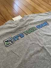 Major League Soccer MLS 90s VTG Joy Athletic T-shirt Sz L - Nibbled By Puppy