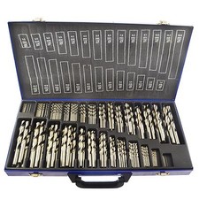 HSS Metric Drill Bit Set Split Point 230pc 1 - 13mm For Metal Steel Wood Bergen