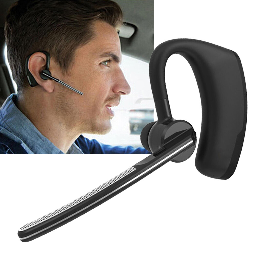Bluetooth Headset Wireless Earpiece Ear Hook Headphone for iOS Android Cellphone