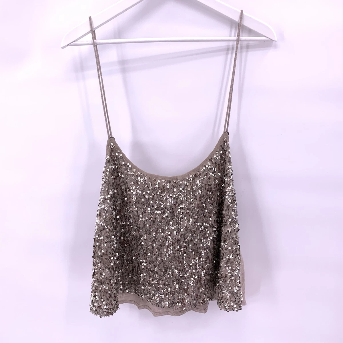 abercrombie sequin top