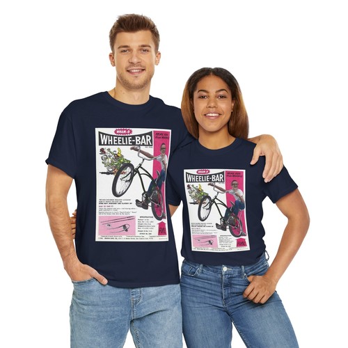 Retro WHAM-O WHEELIE-BAR FOR DRAG BIKE PRINT AD T-Shirt, Vintage Drag Bike Tee, - Picture 72 of 121