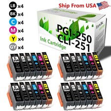 24 PK PGI-250 XL CLI-251 XL Ink Cartridge for PIXMA MG7520 Printer