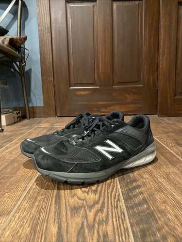 New Balance 990v5 M990BK5 Size 16 Mens Athletic Running Shoes Black Silver USA - Picture 1 of 12