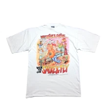 Vintage 90s Humor Amsterdam Why Drink & Drive When You Can Smoke & Fly Tee