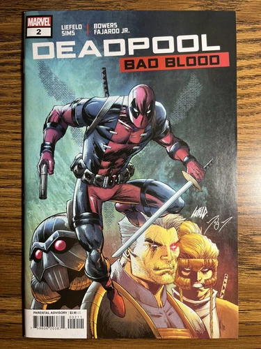 DEADPOOL BAD BLOOD 2 NM/NM+ ROB LIEFELD COVER MARVEL COMICS 2022