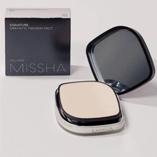 MISSHA Signature Dramatic Two-Way Pact SPF25 PA  Sand or Vanilla - USA Seller