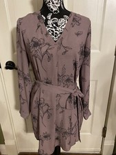 Forever 21 Womens Dress plum&blk szsm can also be worn as a tunic Beautiful!