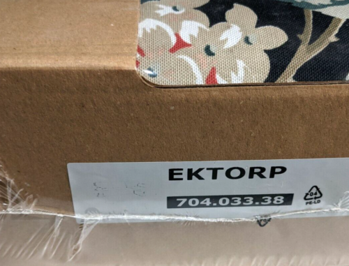 Ikea EKTORP Loveseat (sofa w/CHAISE Cover Slipcover LINGBO MULTICOLOR New SEALED