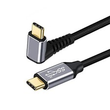 90 Degree Up Down Angled -C USB-C Male to Male USB3.1 10Gbps 100W Data Cable ...