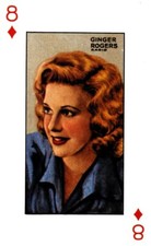 Ginger Rogers-Screen Legends Playing Trading Card