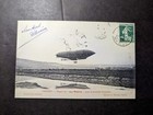1908 France Airship Zeppelin RPPC ST 99 Postcard Cover Verdun to Vedau — photo 1