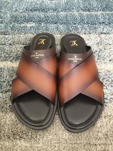 louis vuitton men's leather sandals