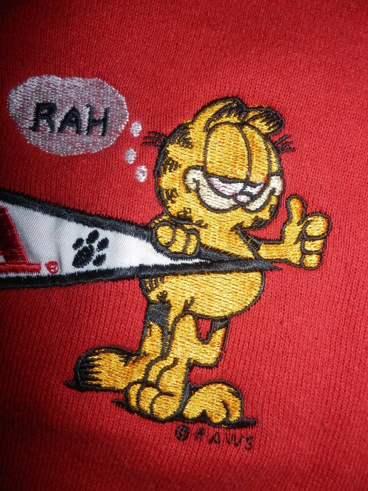 Sudadera De Colección Indiana Hoosiers Garfield XXL Rojo Jerzees EE. UU. RAH Rara Años 90 Foto 4 de 4
