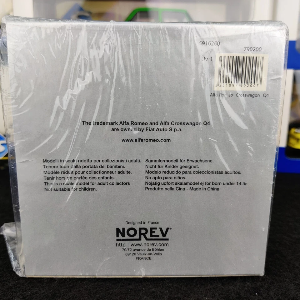 VOITURE NOREV ALFA ROMEO CROSSWAGON Q4 REF 790200 1:43 NEUF BOITE + BLISTER - Photo 3/4