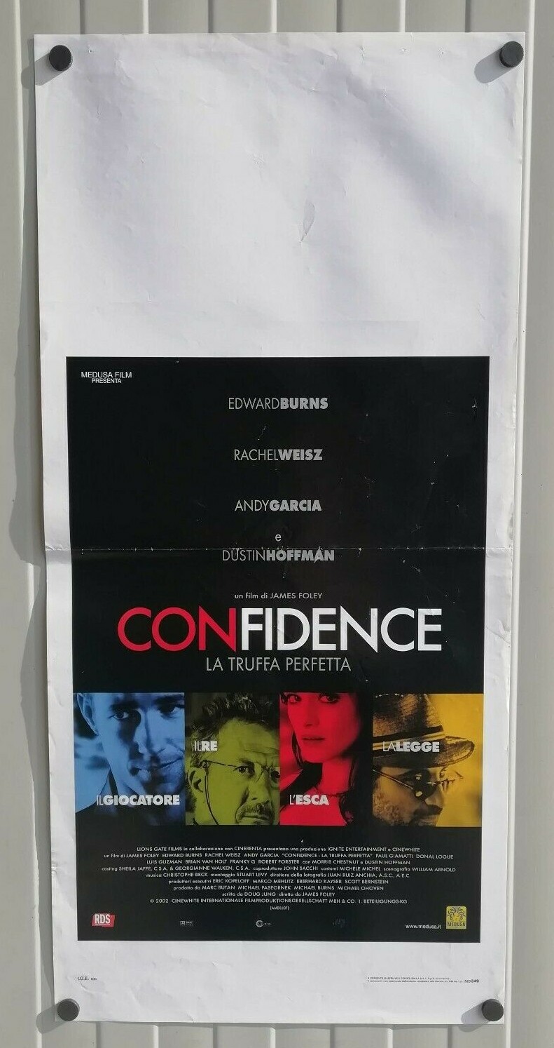 Locandina originale film Confidence - La truffa perfetta (2004) - Regia di James Foley