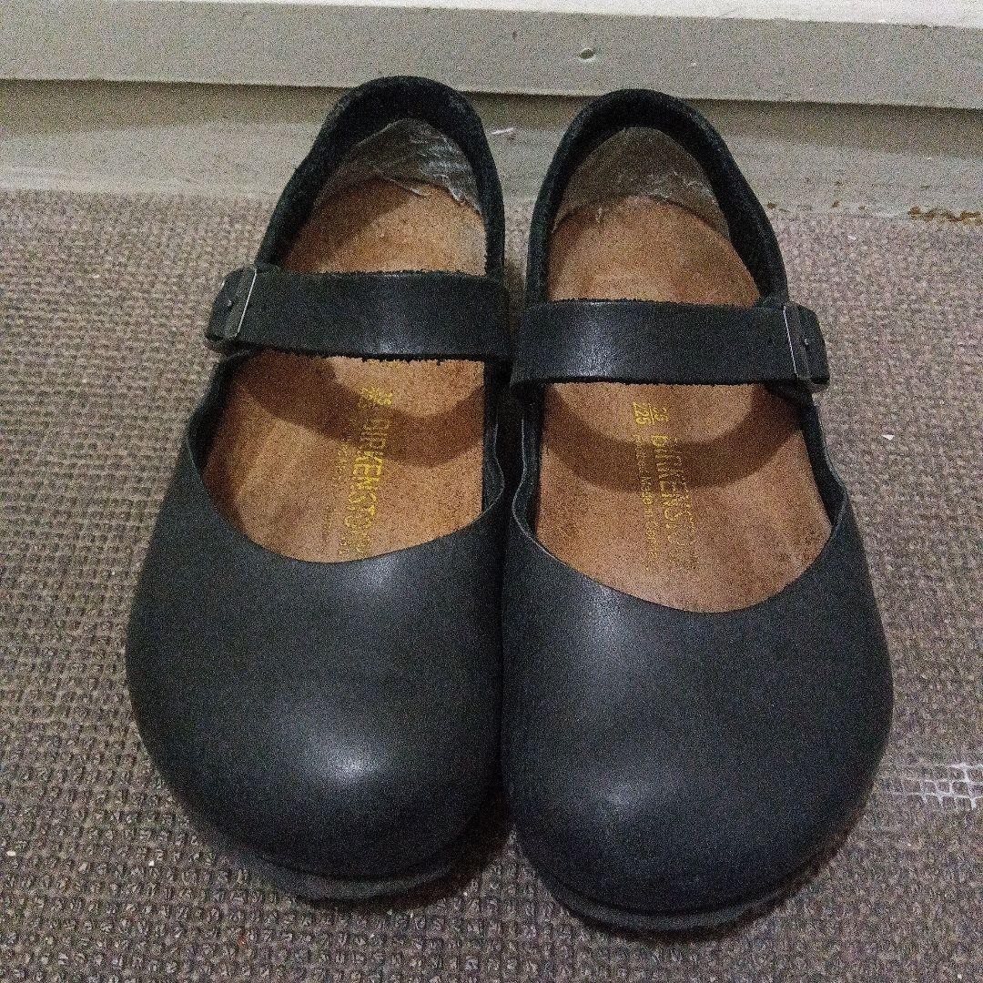 BIRKENSTOCK Mantova Flat Strap Shoes Black Narrow Size 35 JP 22.5