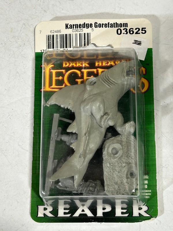 Reaper King Shark 28mm Scale Dark Heaven Legends 03625 Karnedge Gorefathom NEW