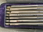 ANTIQUE 1890s UNDERWOOD 55 HAYMARKET STRAIGHT RAZOR CASED 7 DAY SET AS FOUND — photo 2
