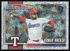2026 Topps Kumar Rocker #336 Silver Confetti Parallel Texas Rangers
