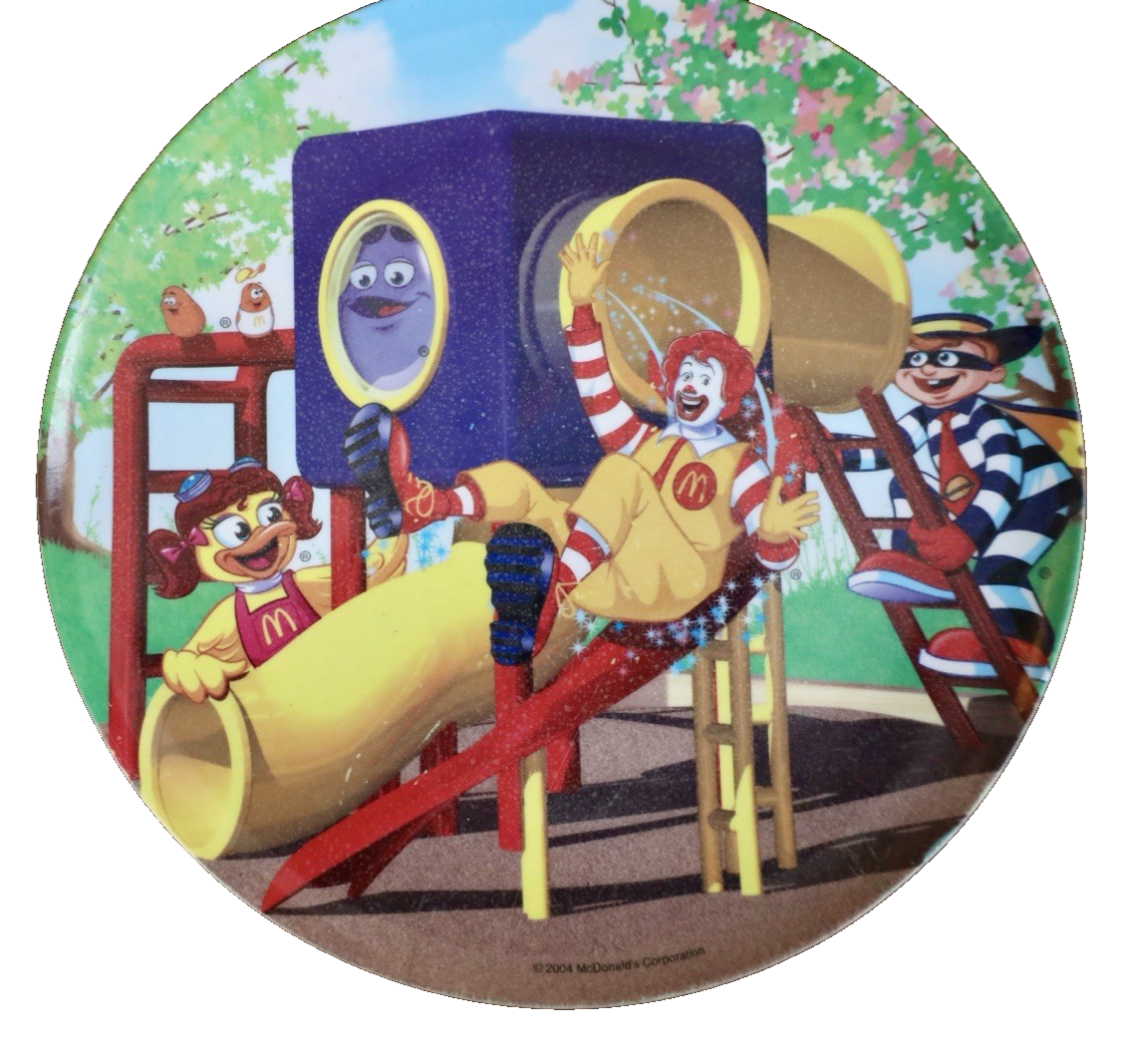 McDonald's Playground Plate Ronald & Friends 9.5” – 2004 Vintage