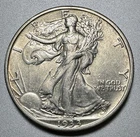 1933-S   WALKING LIBERTY HALF DOLLAR   XF/AU DETAILS   BETTER DATE #2099