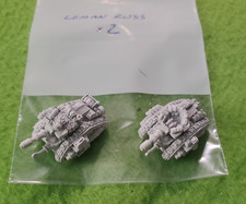 Epic 40k/Space Marine Astra Militarum/IG Leman Russ Tank 6mm (x2) Metal