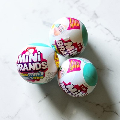 ZURU Mini Brands Fill the Fridge Ball Capsules - Lot of 3 - NEW SEALED