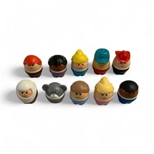 Vintage Little Tikes Toddle Tots Chunky People Lot Noah Mouse Fireman Boys Girls