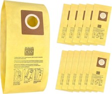 12 Pack AH10243 Vacuum Bags for Hoover Commercial Hushtone CU2 Upright Cleane...