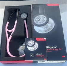 3M Littmann Cardiology IV Stethoscope 6168, Pink-Black Chestpiece Black 27