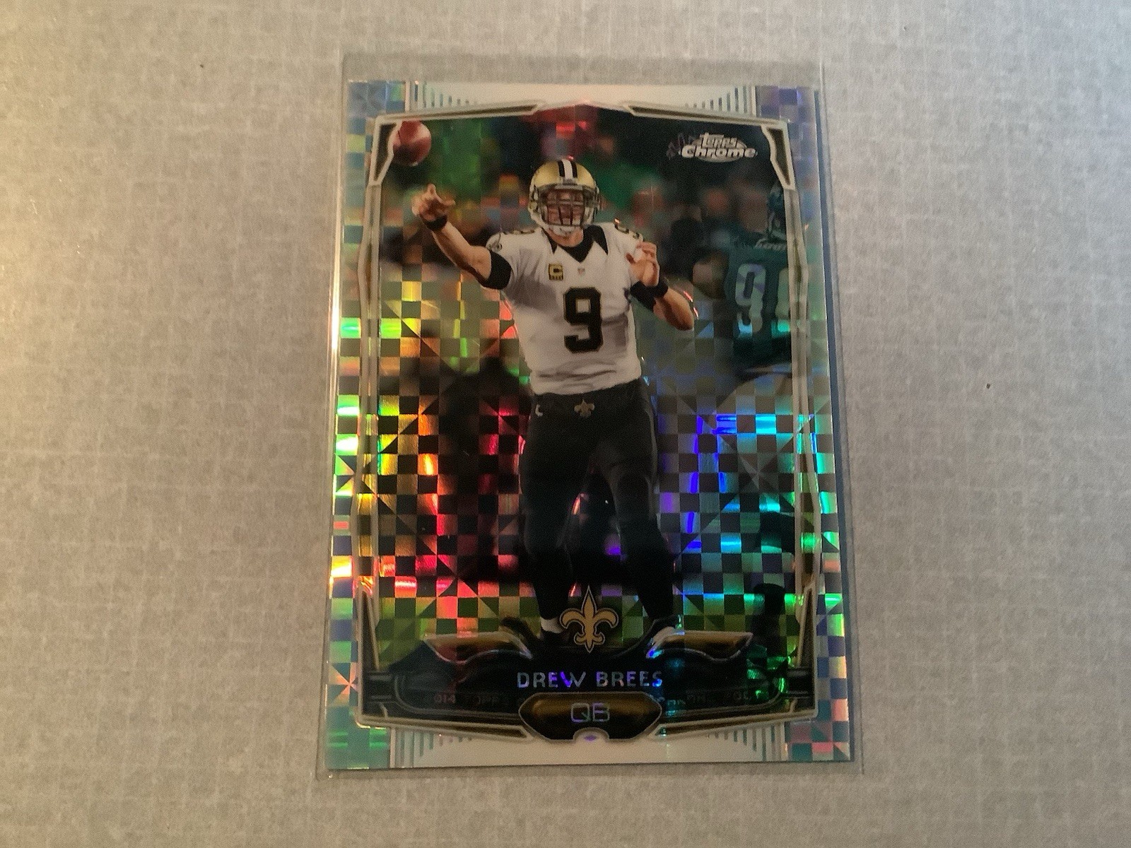 2014 Topps Chrome - Drew Brees #17 X-Fractor