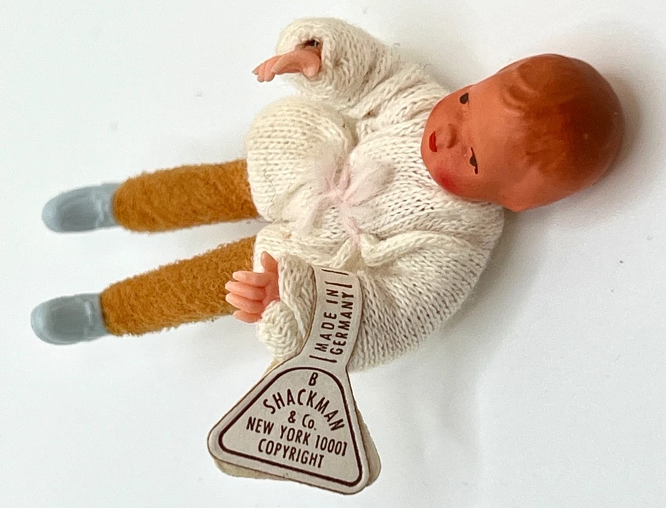 1:12 Shackman Cuna Cuna Cochecito Casa de Muñecas Miniatura Muebles Alemania Occidental Foto 4 de 4