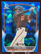 2023 Bowman Chrome Rayner Arias Blue Refractor BDC-13 Giants