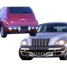 For Chrysler Pt Cruiser 2001-2005 Saa Polished Front Rear Bumper Insert Trim