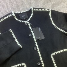 Rails Melanie Black Wool Blend Embroidered Tr...