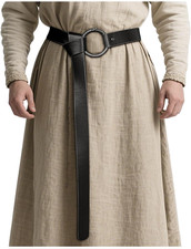 Medieval Leather Belt LARP Accessory for Men Women Renaissance Pirate Viking