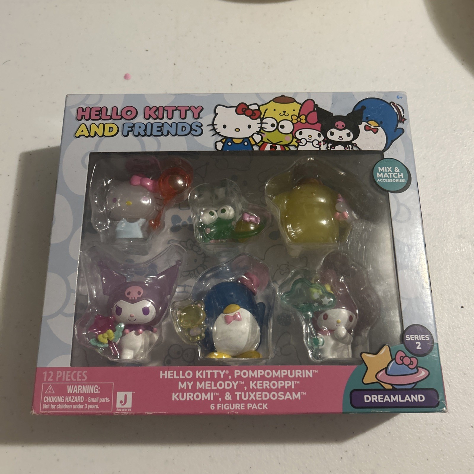 Hello Kitty & Friends 6 Figure Toy Set My Melody Keroppi Tuxedosam Brand New